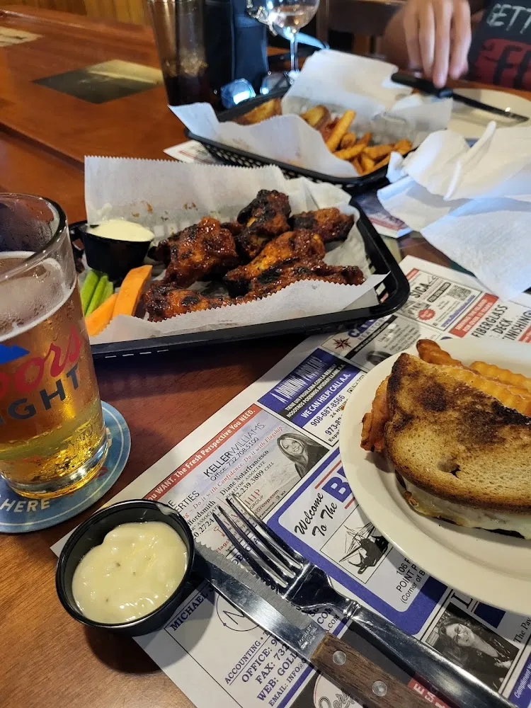 Wings and Reuben Sandwich